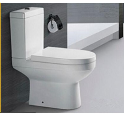 Gravity Flushing Ceramic Bathroom Two Piece Toilet Commode